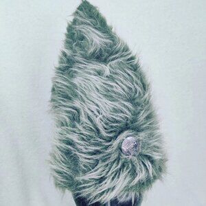 Vintage 70s 80s Original Obermeyer Faux Fur Pointed Hat w/Innsbruck Pin